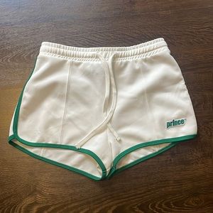 Zara shorts: Prince edition Size: Medium Color: White & green